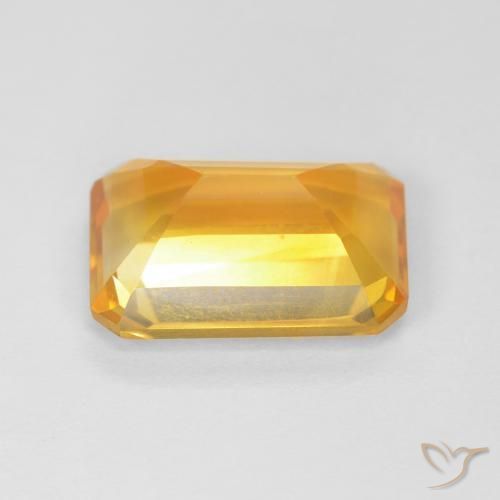 Citrino Arancio-Oro naturale da 3.60 ct, Ottagonale / Taglio smeraldo, VVS-VS