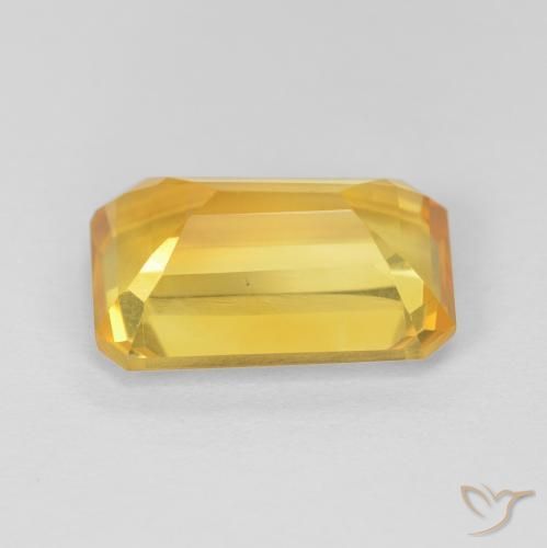 Citrino Dorato naturale da 3.81 ct, Ottagonale / Taglio smeraldo, VVS