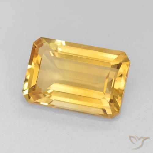 Citrino Oro brillante naturale da 4.10 ct, Ottagonale / Taglio smeraldo, VVS