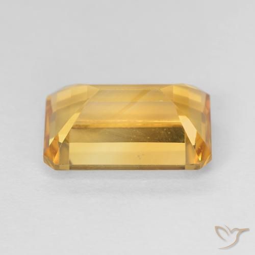 Citrino Oro brillante naturale da 4.10 ct, Ottagonale / Taglio smeraldo, VVS