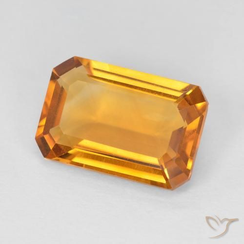Citrino Oro naturale da 3.50 ct, Ottagonale / Taglio smeraldo, VVS