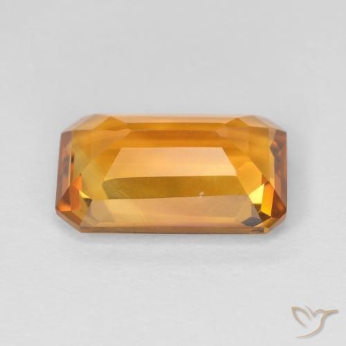 Citrino Oro naturale da 3.50 ct, Ottagonale / Taglio smeraldo, VVS