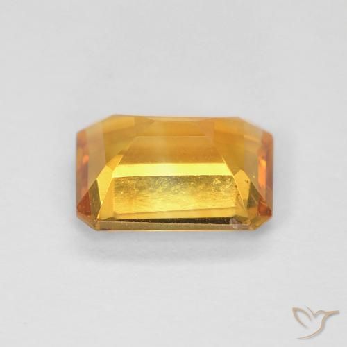 Citrino Arancio Dorato Profondo naturale da 1.25 ct, Ottagonale / Taglio smeraldo, VS