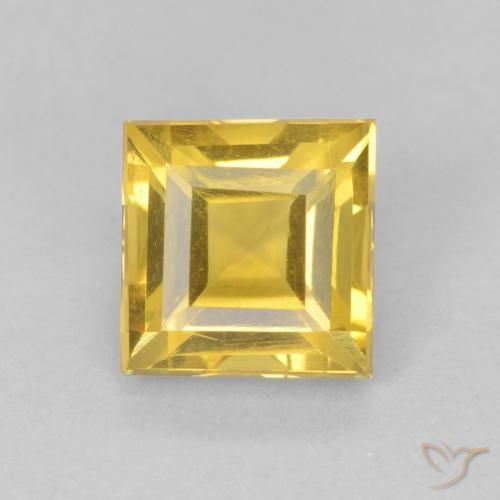 1.07ct Naturale Dorato medio Citrino, Quadrato, VS