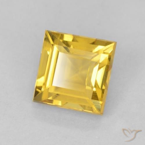 Citrino Dorato medio naturale da 1.07 ct, Quadrato, VS