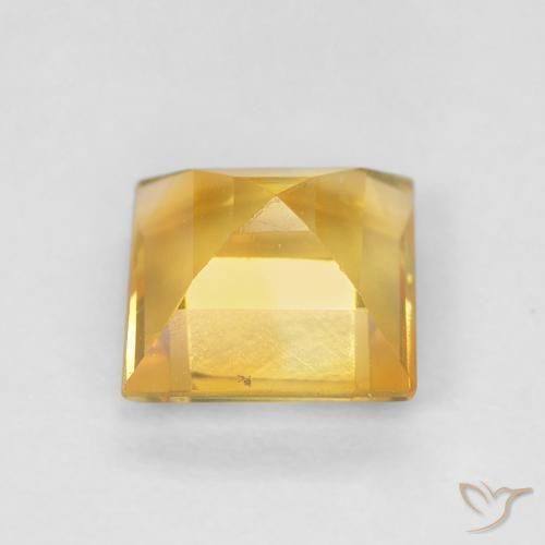 Citrino Oro medio naturale da 0.94 ct, Quadrato, VS