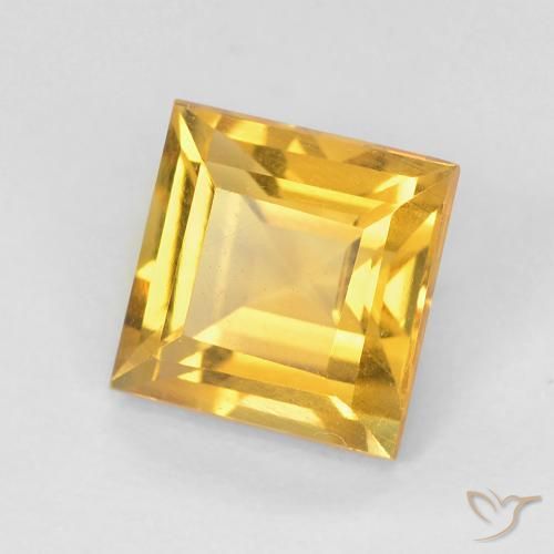 Citrino Oro brillante naturale da 1.06 ct, Quadrato, VS