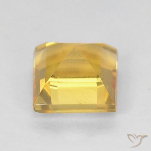 Citrino Dorato naturale da 1.22 ct, Quadrato, VVS-VS