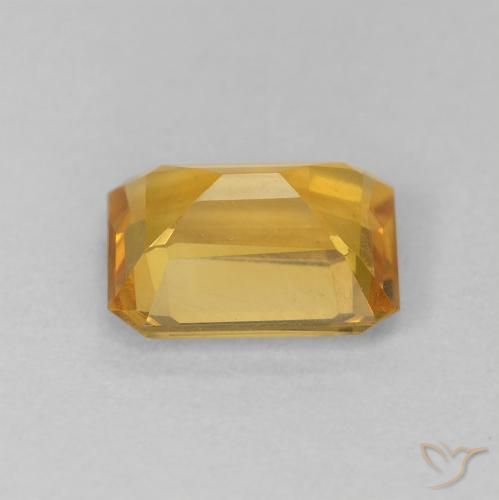 Citrino Oro medio naturale da 1.31 ct, Ottagonale / Taglio smeraldo, VVS