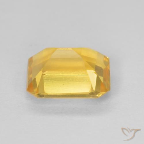 Citrino Oro medio naturale da 1.25 ct, Ottagonale / Taglio smeraldo, VVS-VS