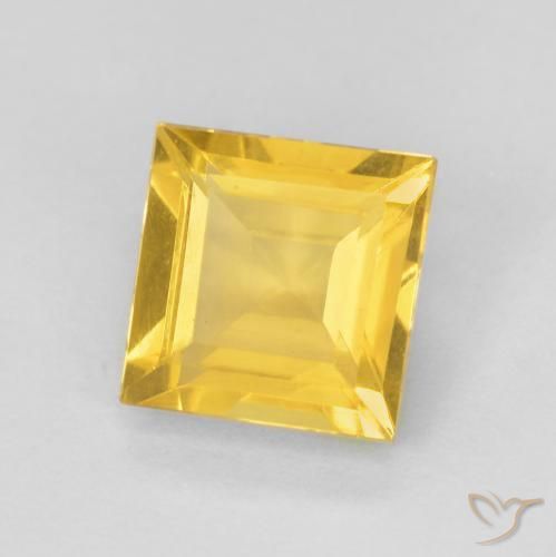Citrino Oro brillante naturale da 1.01 ct, Quadrato, VVS-VS