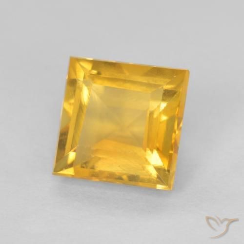 Citrino Arancio dorato naturale da 0.98 ct, Quadrato, VS