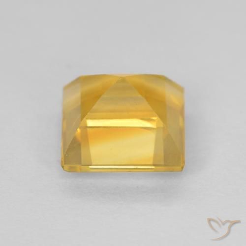 Citrino Arancio dorato naturale da 0.98 ct, Quadrato, VS