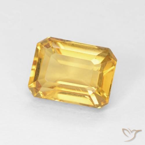 Citrino Dorato naturale da 1.54 ct, Ottagonale / Taglio smeraldo, VVS-VS
