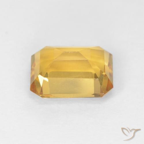Citrino Dorato naturale da 1.54 ct, Ottagonale / Taglio smeraldo, VVS-VS