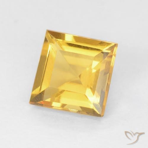 Citrino Oro brillante naturale da 1.00 ct, Quadrato, VVS-VS