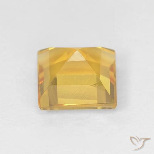 Citrino Oro brillante naturale da 1.00 ct, Quadrato, VVS-VS