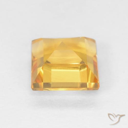 Citrino Oro medio naturale da 1.16 ct, Quadrato, VVS