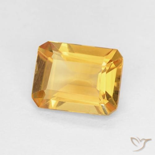 Citrino Oro medio naturale da 1.23 ct, Ottagonale / Taglio smeraldo, VVS