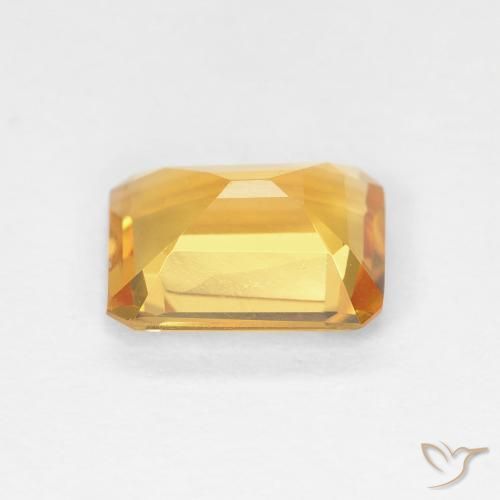 Citrino Oro medio naturale da 1.23 ct, Ottagonale / Taglio smeraldo, VVS