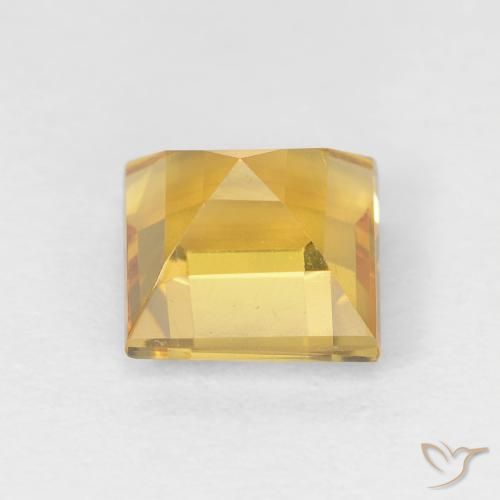 Citrino Oro medio naturale da 1.14 ct, Quadrato, VVS