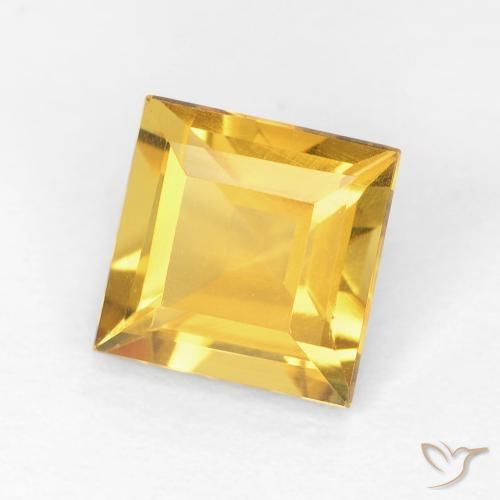 Citrino Oro brillante naturale da 1.05 ct, Quadrato, VVS