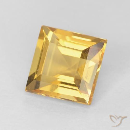 Citrino Oro brillante naturale da 1.13 ct, Quadrato, VVS