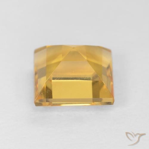 Citrino Oro brillante naturale da 1.13 ct, Quadrato, VVS