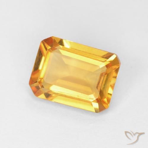 Citrino Arancio-Oro naturale da 1.27 ct, Ottagonale / Taglio smeraldo, VVS