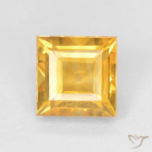 1.02ct Naturale Oro brillante Citrino, Quadrato, VVS