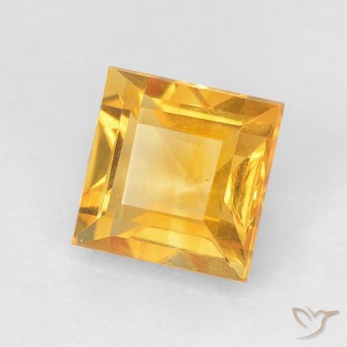 Citrino Oro brillante naturale da 1.02 ct, Quadrato, VVS