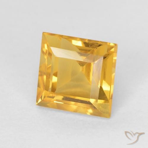 Citrino Oro brillante naturale da 1.10 ct, Quadrato, VVS