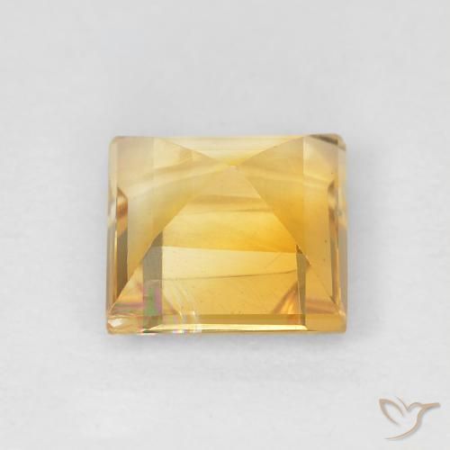 Citrino Oro brillante naturale da 0.93 ct, Quadrato, VVS