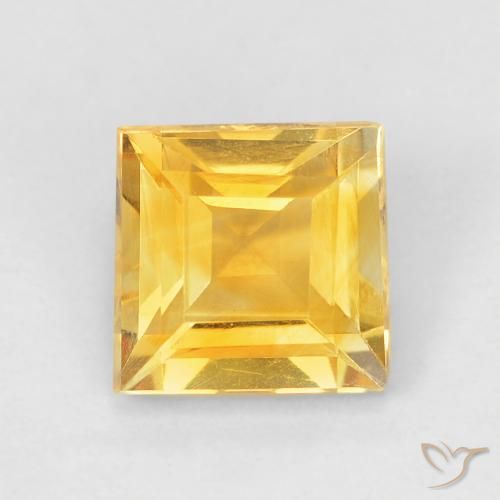 1.05ct Naturale Oro medio Citrino, Quadrato, VVS