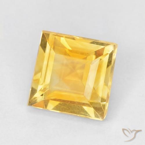 Citrino Oro medio naturale da 1.05 ct, Quadrato, VVS