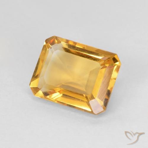 Citrino Medium Light-Golden naturale da 1.36 ct, Ottagonale / Taglio smeraldo, VVS