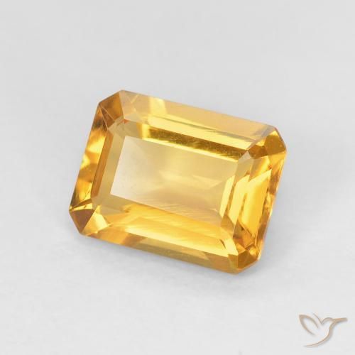 Citrino Arancio dorato naturale da 1.33 ct, Ottagonale / Taglio smeraldo, VVS