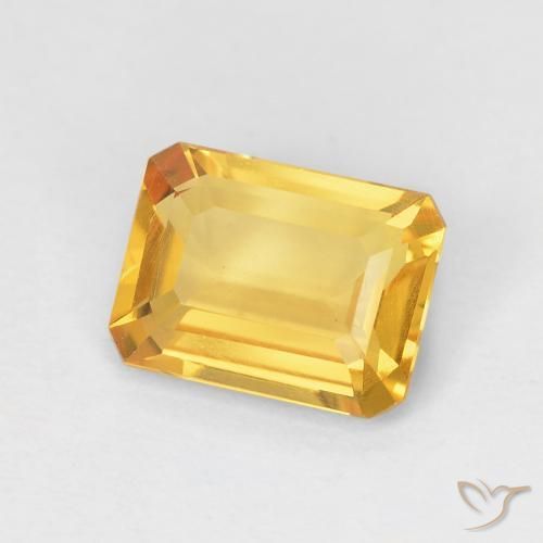 Citrino Oro brillante naturale da 1.24 ct, Ottagonale / Taglio smeraldo, VVS