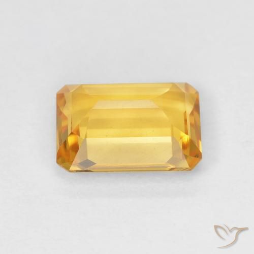 Citrino Oro brillante naturale da 1.24 ct, Ottagonale / Taglio smeraldo, VVS