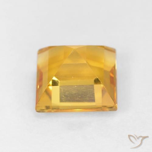 Citrino Dorato naturale da 1.08 ct, Quadrato, VVS-VS