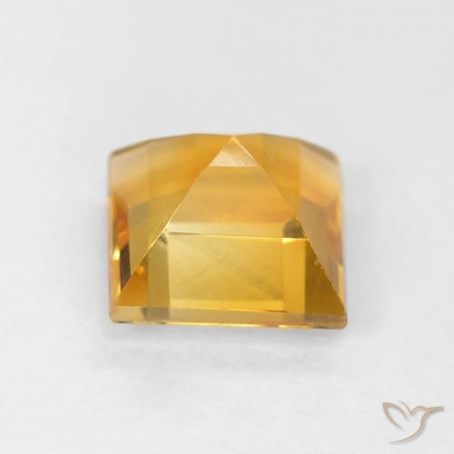 Citrino Oro medio naturale da 0.94 ct, Quadrato, VVS-VS