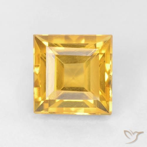 1.09ct Naturale Dorato Citrino, Quadrato, VVS-VS