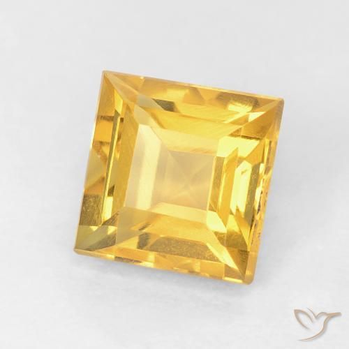 Citrino Dorato naturale da 1.09 ct, Quadrato, VVS-VS
