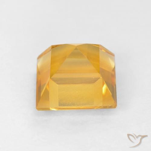 Citrino Dorato naturale da 1.09 ct, Quadrato, VVS-VS