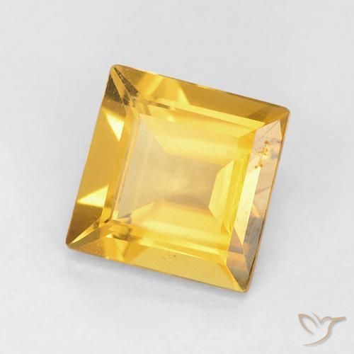 Citrino Dorato naturale da 0.98 ct, Quadrato, VVS-VS