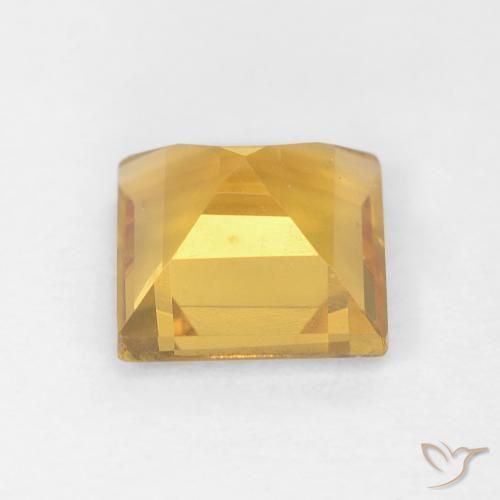Citrino Dorato naturale da 0.98 ct, Quadrato, VVS-VS