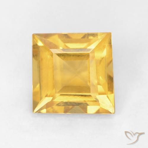 Citrino Arancio dorato naturale da 1.06 ct, Quadrato, VVS-VS