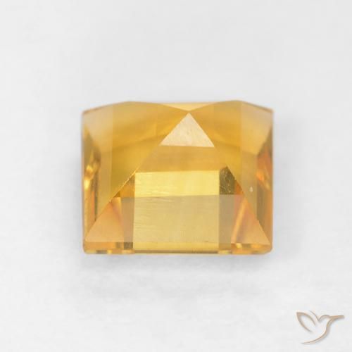 Citrino Arancio dorato naturale da 1.06 ct, Quadrato, VVS-VS