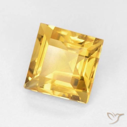 Citrino Dorato naturale da 1.06 ct, Quadrato, VVS-VS