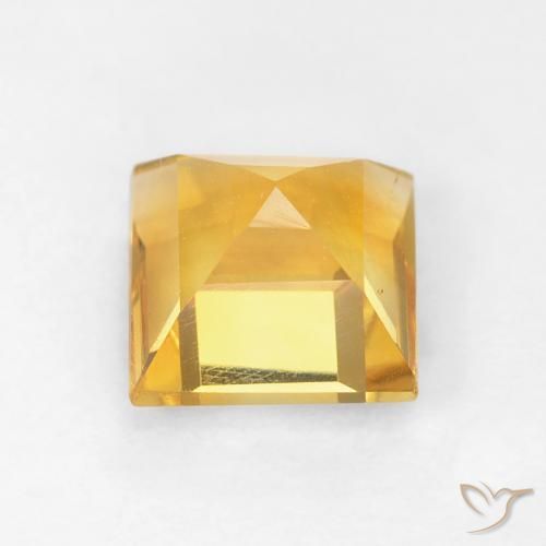Citrino Dorato naturale da 1.06 ct, Quadrato, VVS-VS